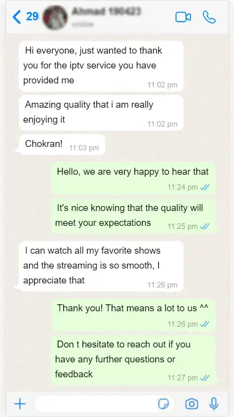 WhatsApp conversation between a subscriber and IPTV Norge support — screenshot 3 of 9